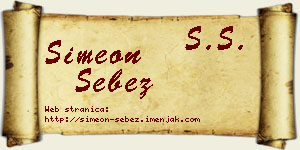 Simeon Šebez vizit kartica